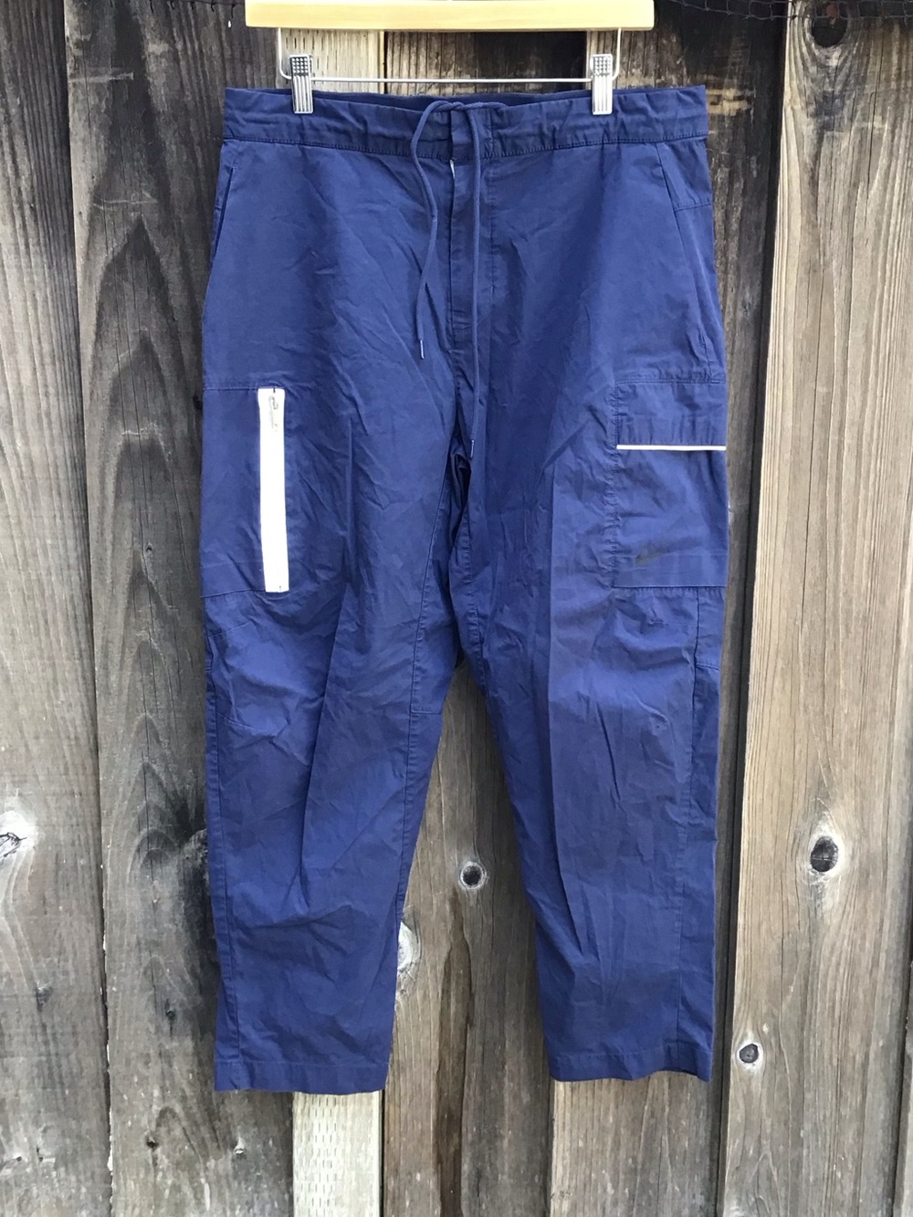 Nike Sportswear Woven Cargo Utility Pants Mens Blue Tech Nylon 34 Large